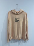 YAZ Peach Hoodie "while reclaiming our political agency"