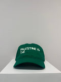 YAZ Green Baseball Hat "palestine is the"