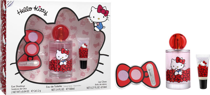 Hello Kitty 3-Piece Set 3.4oz Kids EDT Spray