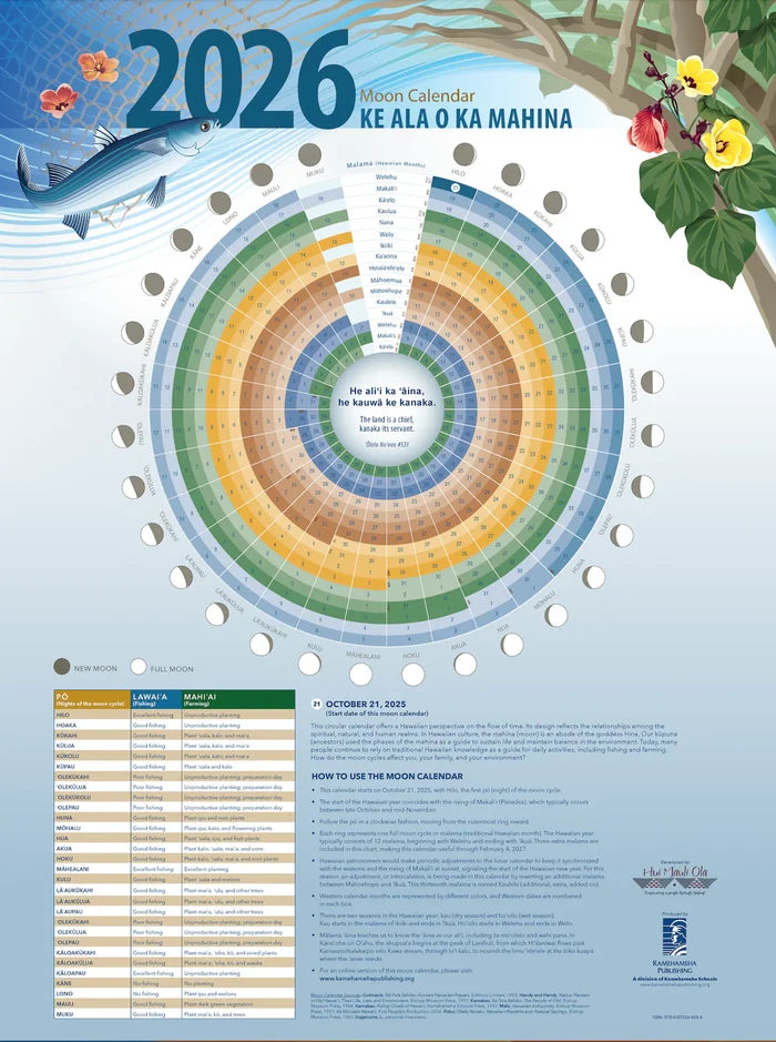 Ke Ala o ka Mahina Moon Calendar 2026