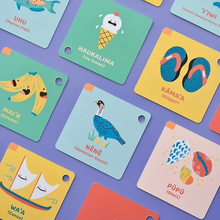 Kelsie Dayna Designs Keiki's First ʻŌlelo Hawaiʻi Flashcards