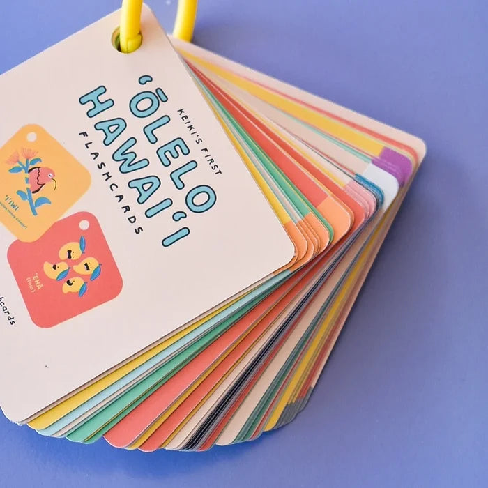 Kelsie Dayna Designs Keiki's First ʻŌlelo Hawaiʻi Flashcards