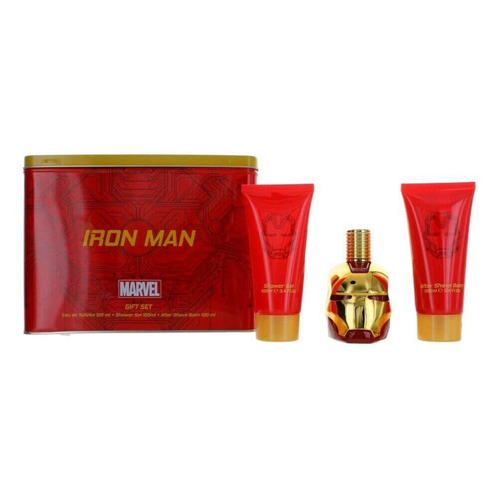 Marvel Iron Man 3-Piece Set 3.4oz Men EDT Spray