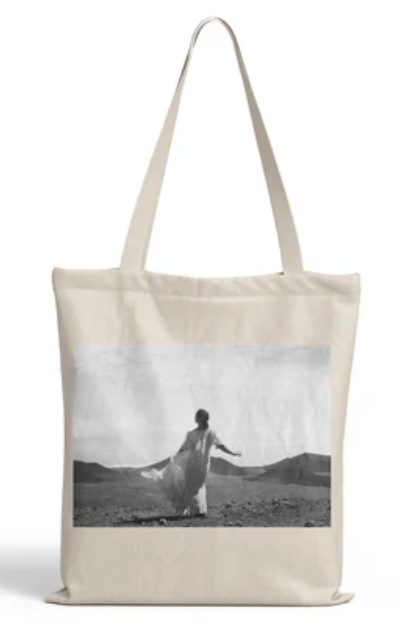 "Standing Above the Clouds" Tote Bag